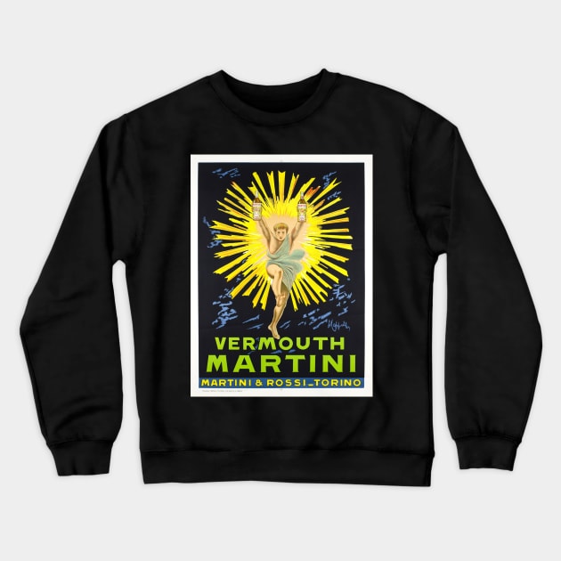 Leonetto CAPPIELLO Poster Vermouth Martini Crewneck Sweatshirt by J0k3rx3